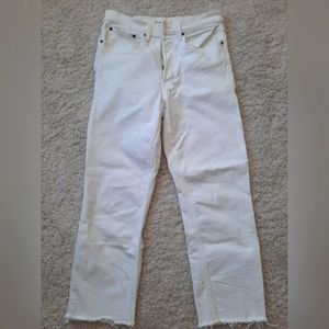 Denim Forum Argo Ankle length White Jeans